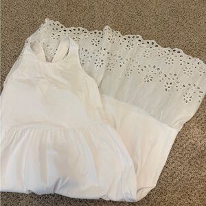 NWT white cross cross back maxi dress